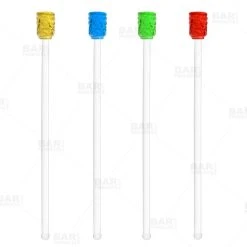 Budget ???? BarMan Tiki Glass Drink Stirrers - Set Of 4 ????