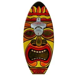 Deals ???? BarMan Surfboard Wall Mount Bottle Opener - Red Hot Tiki Man ????