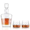 New ✔️ BarMan Crystal Whiskey Decanter Set ????