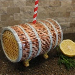 Deals ⭐ BarMan BarConic® Tiki Drinkware - Barrel W/ Lid - 20 Oz. ✨ -BarMan - shop whiskey barrell tiki mug bpc roll 700x700