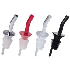 Best Sale ???? BarMan Liquor Pourers - Whiskey Non-Collared - Packs Of 12 - Color Options ✔️