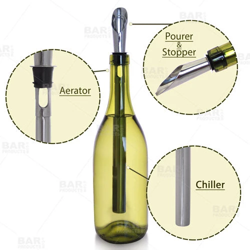 Deals ⭐ BarMan BarConic® Stainless Steel Wine Chiller Stick With Aerator ✔️ 4 Deals ⭐ BarMan BarConic® Stainless Steel Wine Chiller Stick With Aerator ✔️ - Image 4