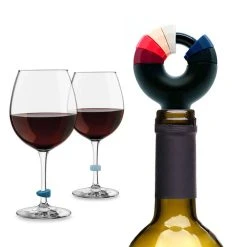 Brand new ???? BarMan Bottle Stopper With 8 Wine Charms ????