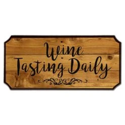 Flash Sale ???? BarMan Wine Tasting Daily Wood Plaque Sign ????