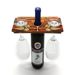 Cheap ???? BarMan CUSTOMIZABLE WOOD WINE GLASS CADDY - FAMILY RUSTIC WOOD ⭐ -BarMan - shop wooden wine glass caddy 3 700x700