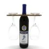Cheap ???? BarMan CUSTOMIZABLE WOOD WINE GLASS CADDY - FAMILY RUSTIC WOOD ⭐